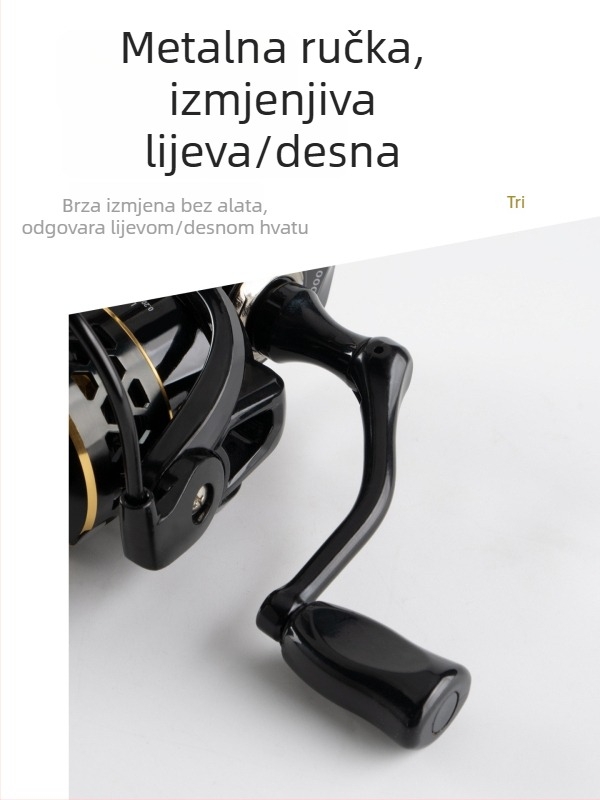 Huidiao potpuno metalni spinning kolut za duge bacaje, pravi ribarski kolut za morsku štap i stijenski ribolov