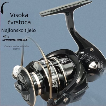 FIASST Spinning kolut za ribolov, potpuno metalan
