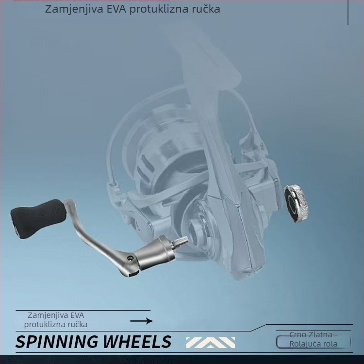 FIASST Spinning kolut za ribolov, potpuno metalan