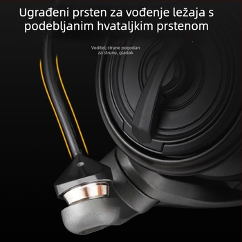 Songchuan Luya Mikro spining kolut – karbonska ručica, vijčano učvršćivanje, lagan, plitka špula za duga bacanja