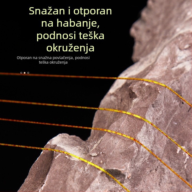 Nylon ribarska linija sa zlatnim točkama, glavna i pomoćna linija, 100 m