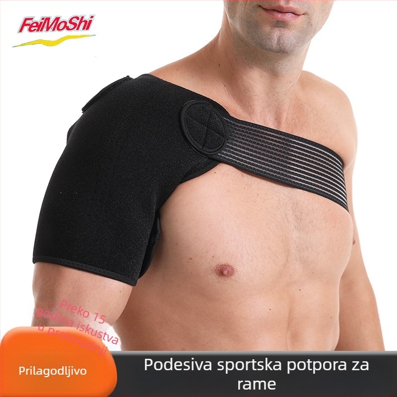 Prozračan i topao zaštitnik ramena za sport – za košarku, badminton, dizanje utega, bench press i čučanj