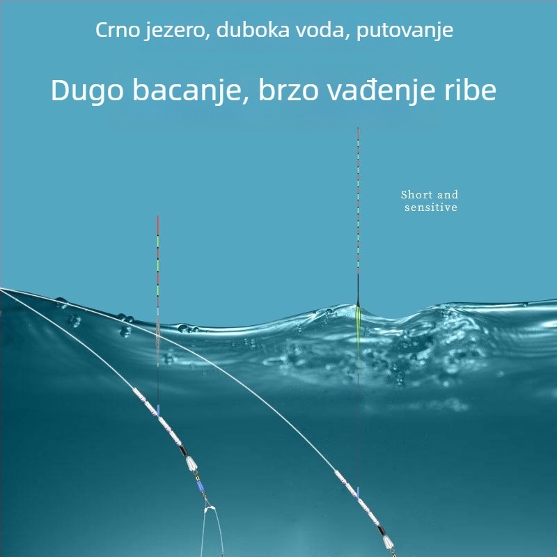 Izuzetno dug plovak za duboke vode, dnevno-noćna upotreba, svjetleći produženi čvrsti kraj
