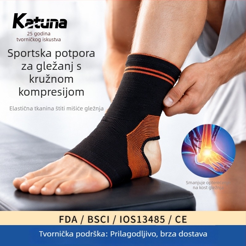 Ortèza gležnja s prozračnom kompresijom i visokom elastičnošću, za trčanje, planinarenje i vožnju – stabilizirajuća zaštita i podrška rehabilitaciji