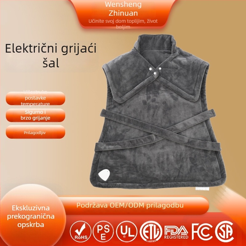 Električni grijani šal za ramena s inteligentnom regulacijom temperature – ramena, leđa i vrat