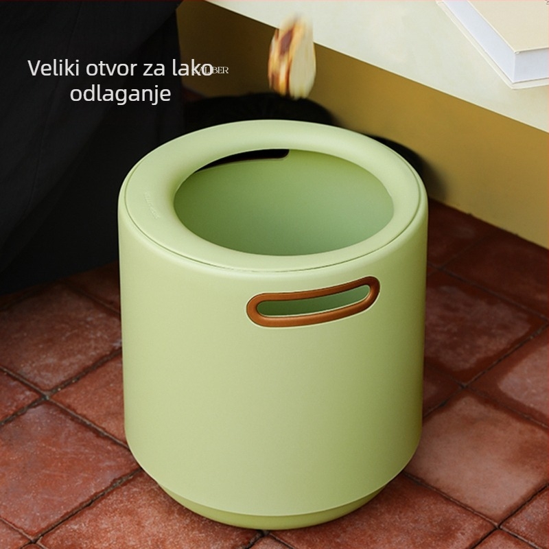 Dvostruki koš za otpad bez poklopca, 12 L, za kućnu upotrebu — dnevni boravak i spavaća soba
