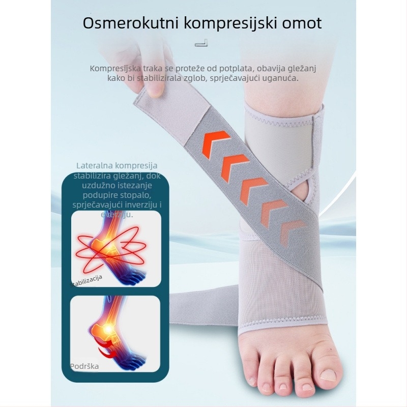 Tanki i lagani gležanj ortoza za prevenciju uganuća, profesionalna potpora gležnju za košarku i sportove
