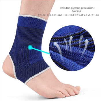Sportski zaštitnik gležnja od pamuk-nylon smjese s pletenim latex vlaknima, za muškarce i žene, zaštita pete u sportu