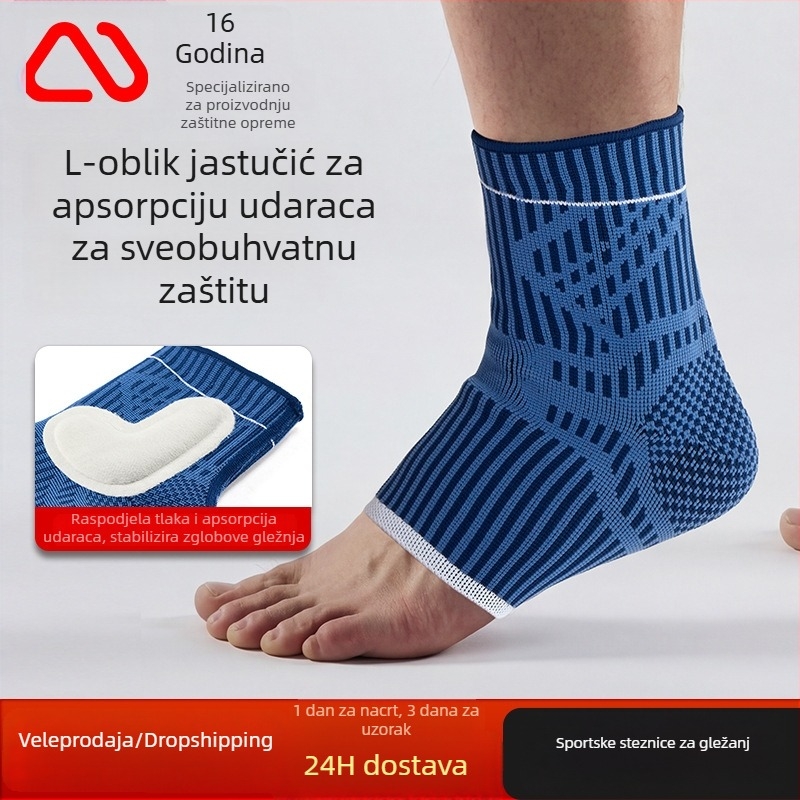 Prozračan pleteni gležnjački ortoz za trčanje, visoka elastičnost, zaštita od uganuća gležnja
