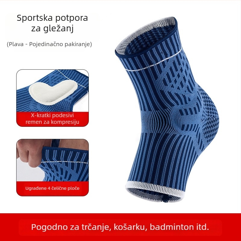 Prozračan pleteni gležnjački ortoz za trčanje, visoka elastičnost, zaštita od uganuća gležnja