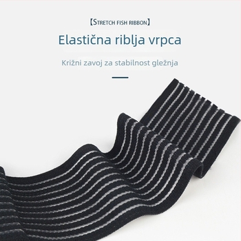 Zaštita gležnja s kompresijskim čarapama i zavojem, vanjska zaštita gležnja, unisex, planinarenje i aktivnosti na otvorenom