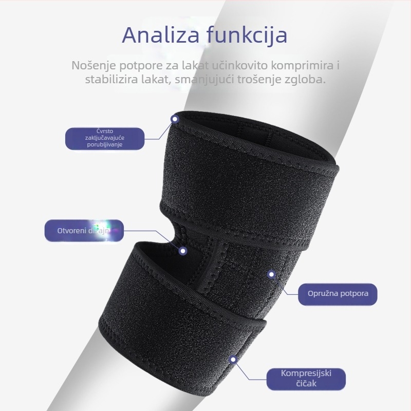 Protektor lakta za vanjske sportove - podesiv, protuklizni, prozračan, apsorpcija udaraca