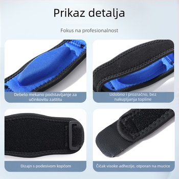 Prozračan loketni zaštitnik za tenis i badminton, prilagodljiv, EVA pjenom
