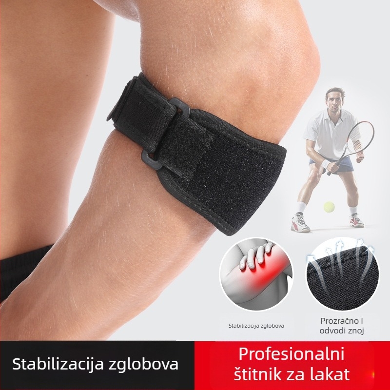 Prozračan loketni zaštitnik za tenis i badminton, prilagodljiv, EVA pjenom