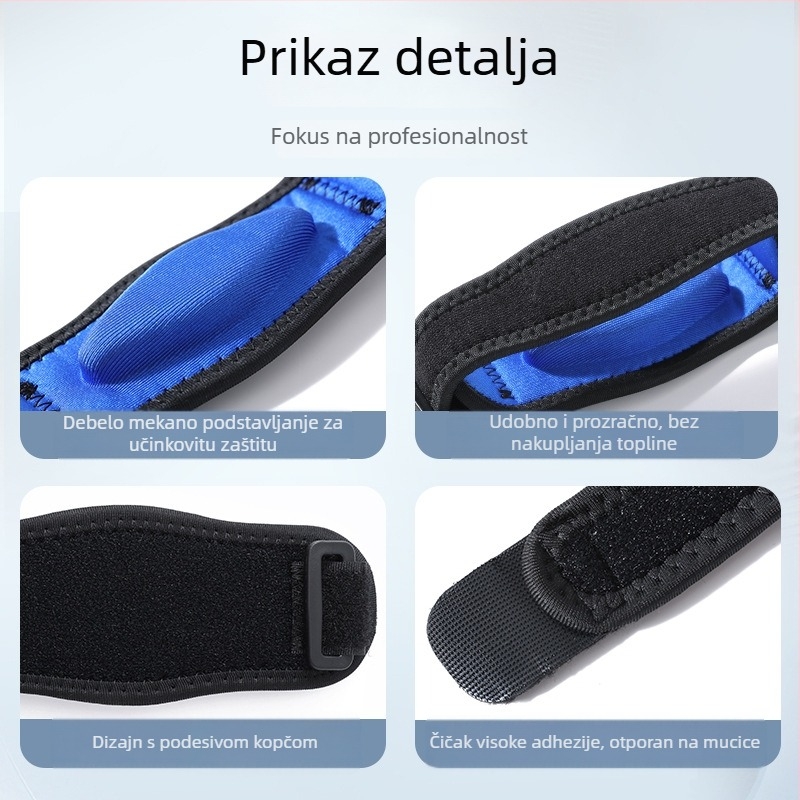 Prozračan loketni zaštitnik za tenis i badminton, prilagodljiv, EVA pjenom