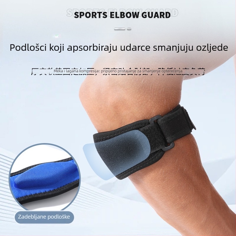 Prozračan loketni zaštitnik za tenis i badminton, prilagodljiv, EVA pjenom