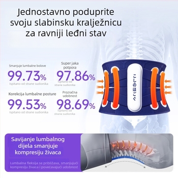 Medicinski pojas za lumbalnu potporu za herniju diska, napetost lumbalnih mišića i bolovi u leđima, podrška struka, unisex
