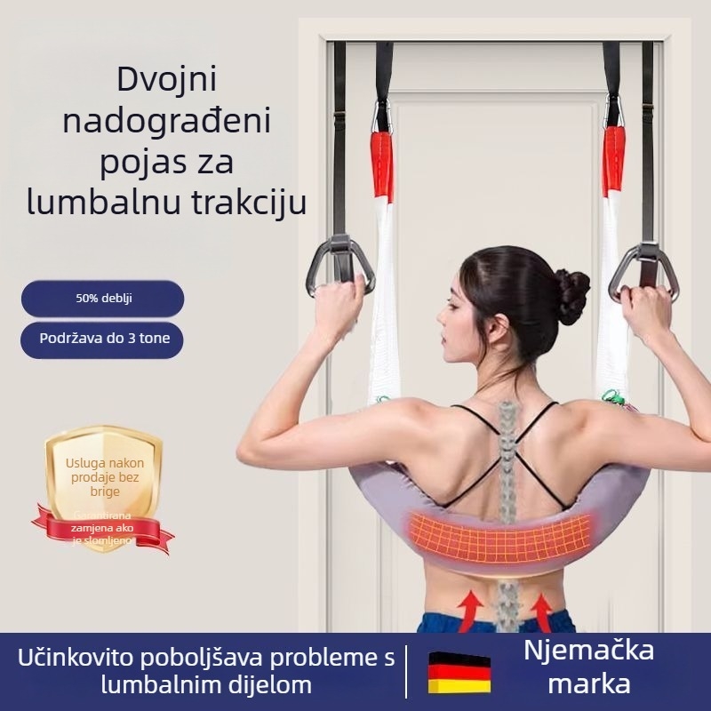 Lumbalni trak za podršku donjeg struka i istezanje kralješnice, kućna uporaba, trak za vuču vrata