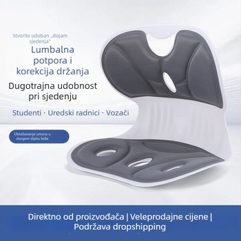 Ergonomični jastuk za podršku lumbalnom području za učenike, korekcija držanja dok sjede, lumbalna podrška za stol pri duljem sjedenju