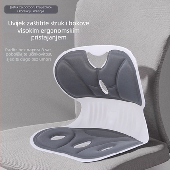 Ergonomični jastuk za podršku lumbalnom području za učenike, korekcija držanja dok sjede, lumbalna podrška za stol pri duljem sjedenju