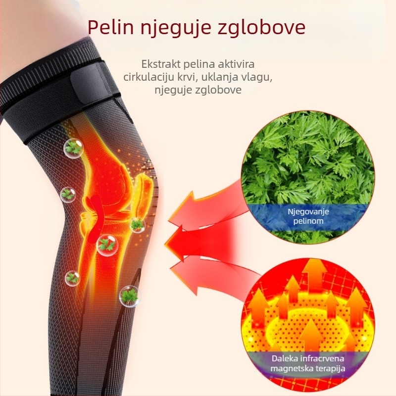 Proširena navlaka za koljeno za zagrijavanje, neklizajuća zaštita za starije osobe, uniseks sportska podrška za jesen-zimu