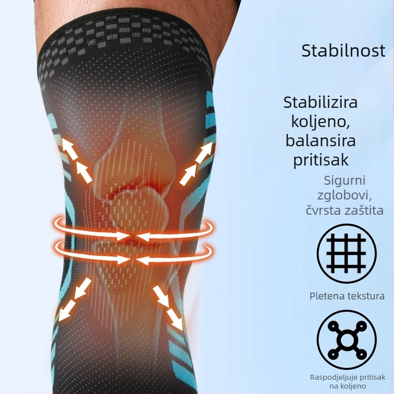 Sportske koljenke za košarku, kompresijske pletene zaštite za menisk, pogodne za trčanje i vožnju biciklom