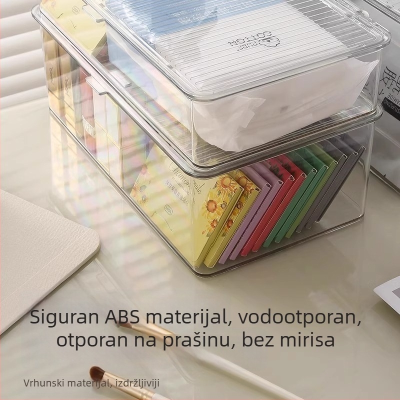 Prozirna akrilna kutija za kozmetiku i njegu kože, stolni organizator