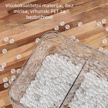 Podijeljena kutija za pohranu donjeg rublja s pet pretinaca, stolni organizator