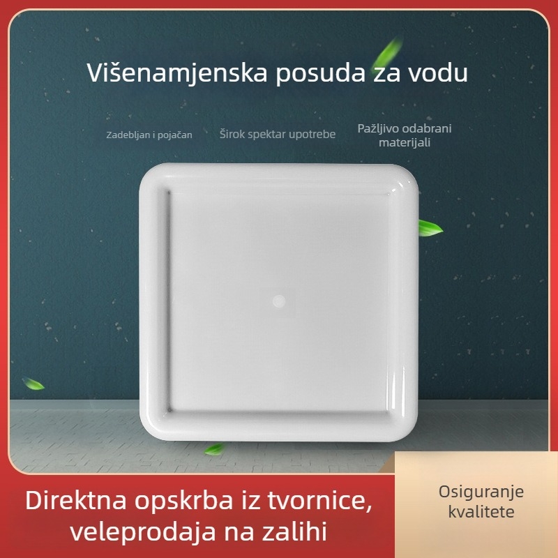 Debeli pravokutni kuhinjski odvodni pladanj, prozirni polipropilen