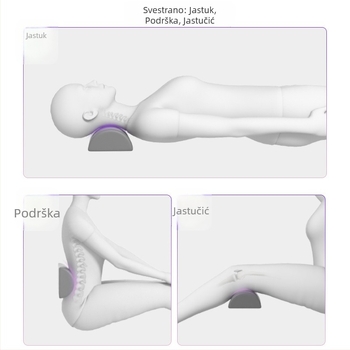 Odale prirodni latex polukružni jastuk za odmor, jastuk za noge, podrška za struk i vratni jastuk