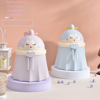 Slatka kreativna stolna kanta za otpad s motivom princeze, mini plastična kanta za dom i ured