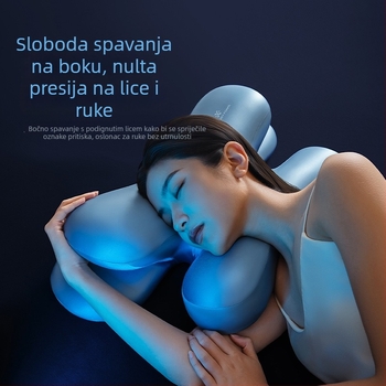 Anti-age vankuš za ljepotu od memorijske pjene, za kućnu upotrebu, za jednu osobu, jastuk za duboki san, podrška za vrat pri bočnom spavanju, bez pritiska na uho