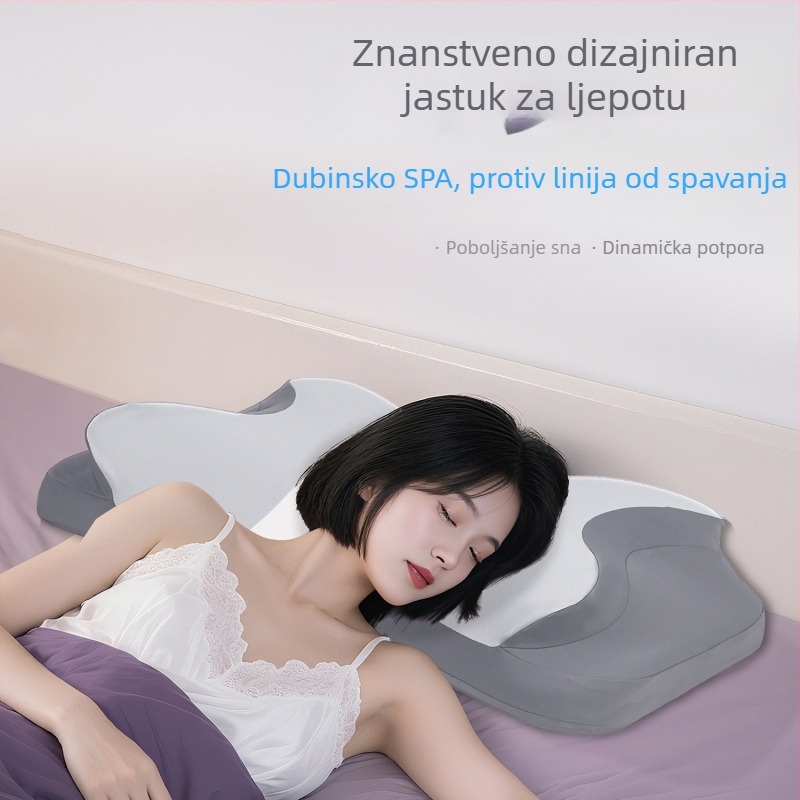 Ergonomska jastučnica za san s memorijskom pjenu za oblikovanje ženskog tijela, prilagodljiva konfiguracija visine