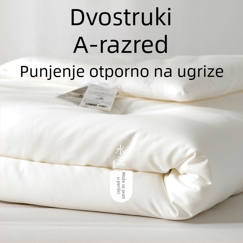 Jorgan od 100% pamuka klase A, za sve sezone, lagan ljeti, topao zimi, punilo mikrovlakno, satenska tkanina