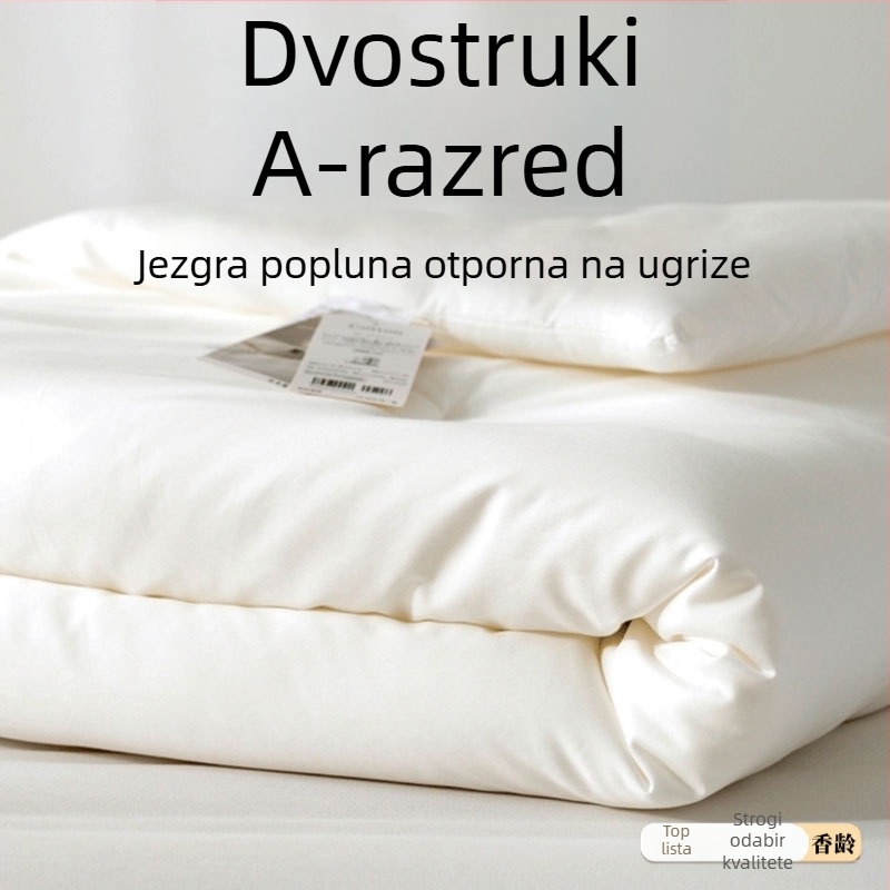 Jorgan od 100% pamuka klase A, za sve sezone, lagan ljeti, topao zimi, punilo mikrovlakno, satenska tkanina