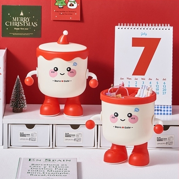 Kreativna i slatka stolna košarica za otpatke, mini cilindrični spremnik za pohranu na stolu