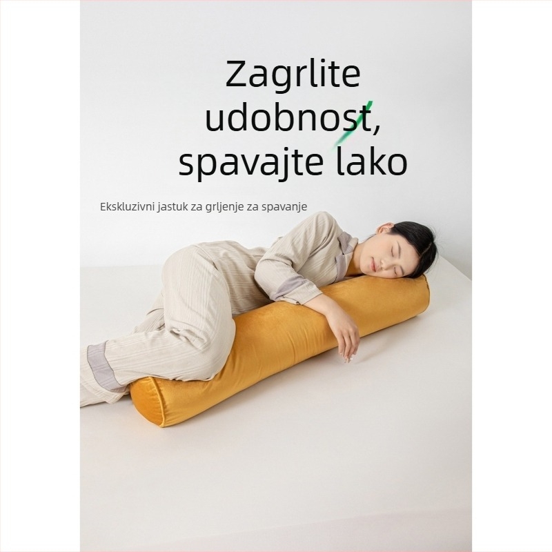 Cilindrični dugi jastuk za spavanje, bočni jastuk uz krevet, pogodan za trudnice i odrasle