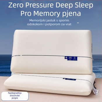 Jastuk za vratnu kralježnicu od memorijske pjene u hotelskom stilu – bez pritiska, Deep Sleep Pro 2. generacije, jezgro oblacnog jastuka
