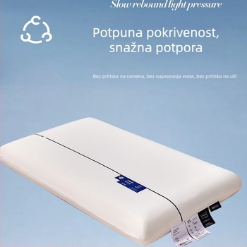 Jastuk za vratnu kralježnicu od memorijske pjene u hotelskom stilu – bez pritiska, Deep Sleep Pro 2. generacije, jezgro oblacnog jastuka