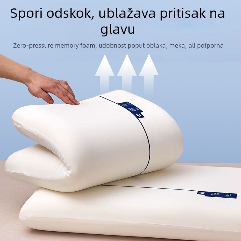 Jastuk za vratnu kralježnicu od memorijske pjene u hotelskom stilu – bez pritiska, Deep Sleep Pro 2. generacije, jezgro oblacnog jastuka