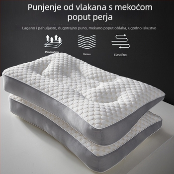Water Cube dišeći jastuk za vrat s potporom vratne kralježnice, za san, pravokutni jastučić s baršunastim punjenjem, za odrasle, jednokratna upotreba