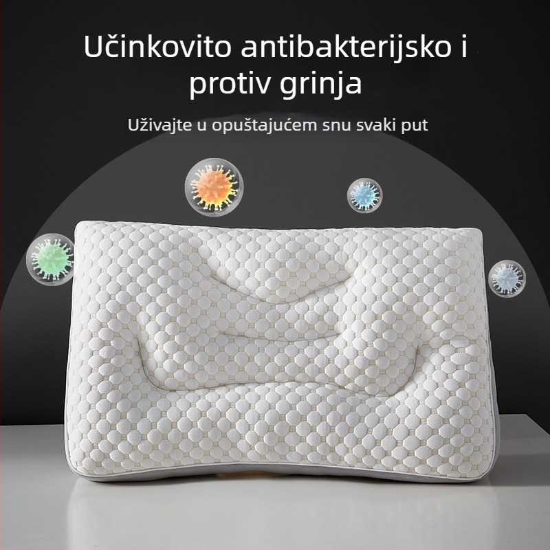 Water Cube dišeći jastuk za vrat s potporom vratne kralježnice, za san, pravokutni jastučić s baršunastim punjenjem, za odrasle, jednokratna upotreba