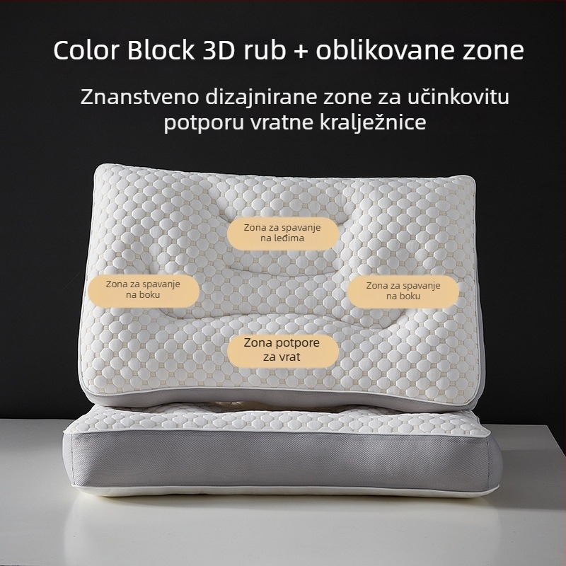 Water Cube dišeći jastuk za vrat s potporom vratne kralježnice, za san, pravokutni jastučić s baršunastim punjenjem, za odrasle, jednokratna upotreba