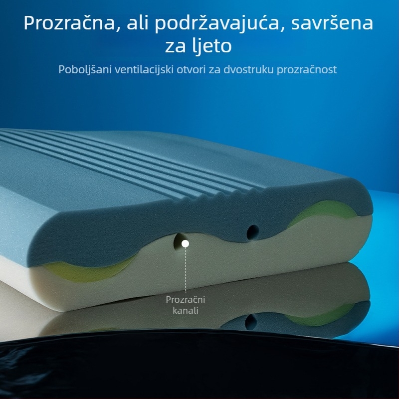 Četvrta generacija Pro jastuka za duboki san s podrškom za vrat, set navlake i jezgre od memorijske pjene, prozračni jastuk za spavanje u kutiji poklona