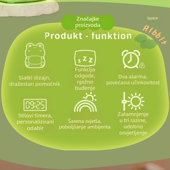 Budilnik za djecu i učenike, novi model elektronički sat s funkcijom odgode i noćnim svjetlom, praktičan pomoćnik za učenje