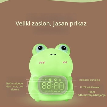 Budilnik za djecu i učenike, novi model elektronički sat s funkcijom odgode i noćnim svjetlom, praktičan pomoćnik za učenje