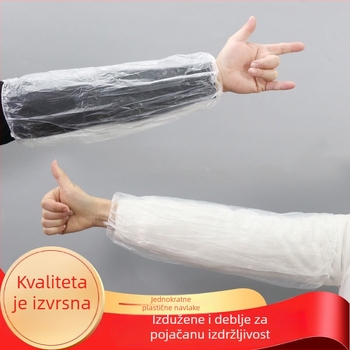 Prozirne jednokratne rukave, otporne na vodu i masnoće, debeli plastični materijal, univerzalna veličina, za žene na poslu tijekom jeseni i zime