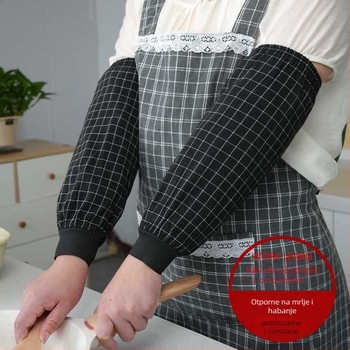 Unisex dugi pamučni zaštitni rukavi za kuhinju, protiv prljavštine, jesen-zima