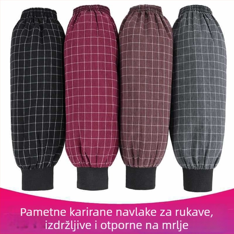 Unisex dugi pamučni zaštitni rukavi za kuhinju, protiv prljavštine, jesen-zima