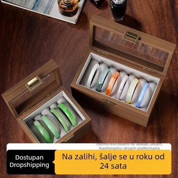 Drvena kutija za pohranu narukvica od nefrita